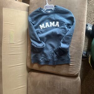Blue 'MAMA' Sweater